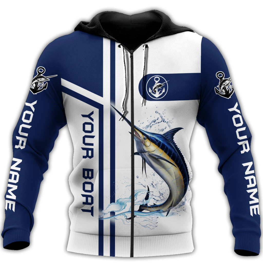 Marlin Fishing Hoodie For Weekend Fishing Outdoor Comfort And Everyday Outfits
