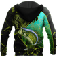 Bass Fishing Underwater Yin Yang Camo Hoodie For Lakeside Adventures Casual Streetwear And Seasonal Travel