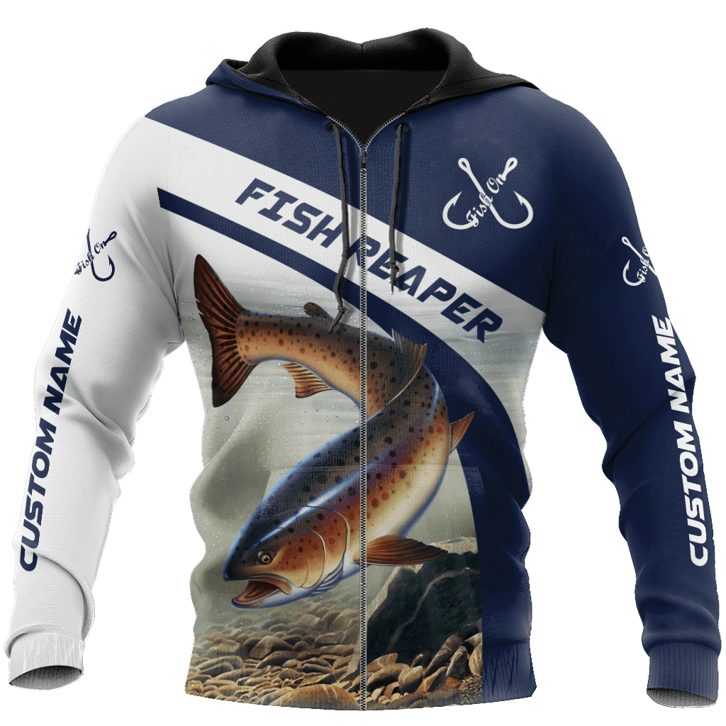Trout Salmon Fishing Hoodie For Lakeside Adventures Casual Streetwear And Seasonal Travel