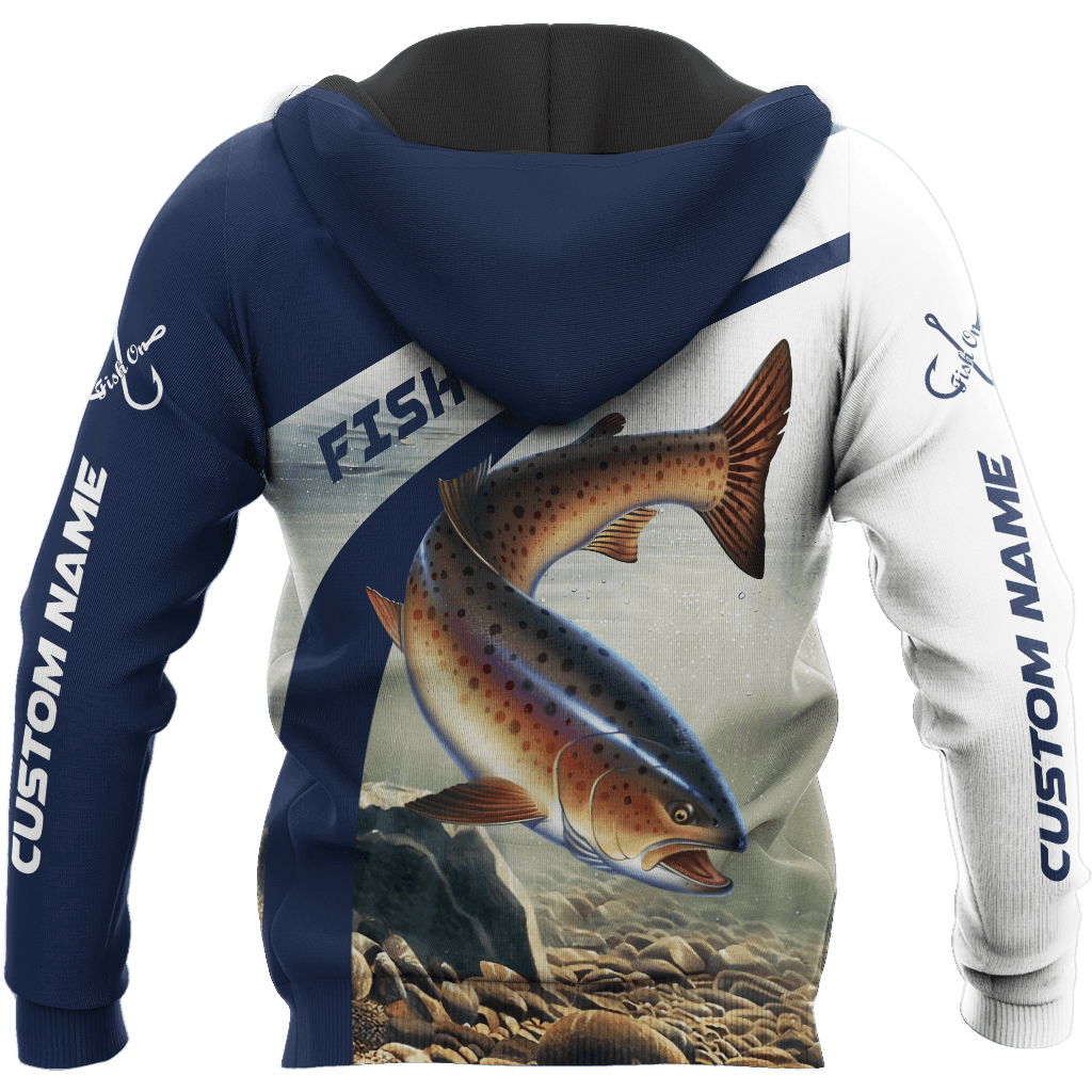 Trout Salmon Fishing Hoodie For Lakeside Adventures Casual Streetwear And Seasonal Travel