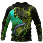 Bass Fishing Underwater Yin Yang Camo Hoodie For Lakeside Adventures Casual Streetwear And Seasonal Travel
