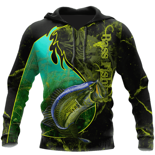 Bass Fishing Underwater Yin Yang Camo Hoodie For Lakeside Adventures Casual Streetwear And Seasonal Travel