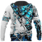 Blue Bass Fishing Sport Camo Tattoo Hoodie For Weekend Fishing Outdoor Comfort And Everyday Outfits
