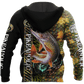 Fishing Enthusiast Northern Pike Camo Hoodie For Coastal Fishing Trips Casual Outfits And Weekend Travel