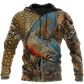 Trout Salmon Fishing Underwater Camo Hoodie For Fishing Adventures Camping Travel And Casual Gift Ideas