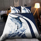 Marlin Fishing Hobby Bedding Cover For Outdoor Lover Bedroom Decor