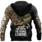 Northern Pike Fishing Legend Muddy Camo Hoodie For Lake Days Outdoor Travel And Thoughtful Angler Gifting