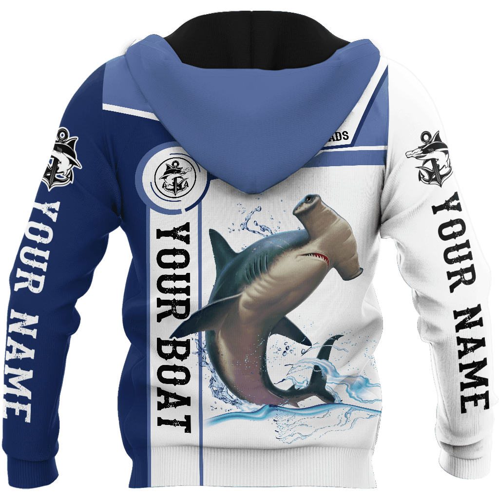 Hammerhead Shark Fishing Team Hoodie For Lake Days Outdoor Travel And Thoughtful Angler Gifting