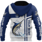 Marlin Fishing Hoodie For Weekend Fishing Outdoor Comfort And Everyday Outfits