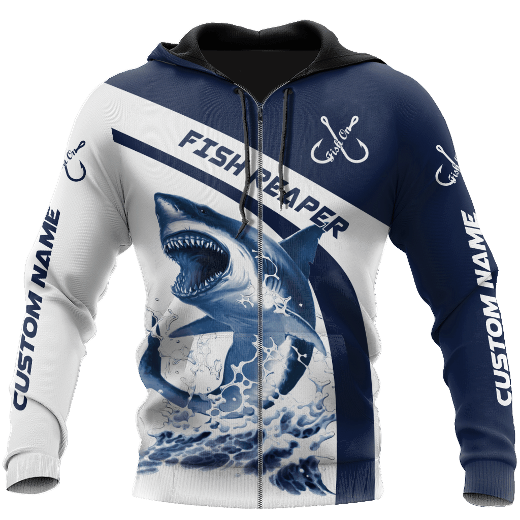 Shark Fishing Hoodie For Lakeside Adventures Casual Streetwear And Seasonal Travel
