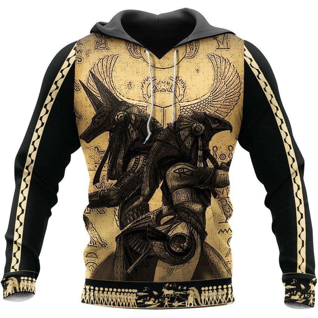 Ancient Anubis Egypt Hoodie For Mythic Artwork Casual Events And Everyday Comfort