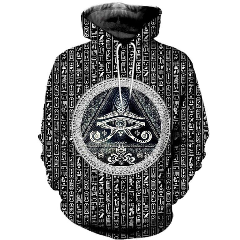 Ancient Egypt Eye Horus Hoodie For Ancient Art Enthusiasts Daily Wear And Thoughtful Gifts