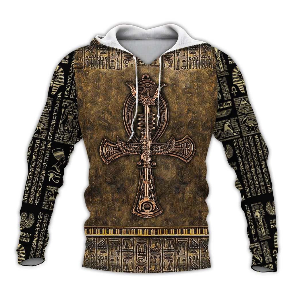 Ancient Egypt Ankh Key Life Hoodie For Ancient Symbol Style Travel Days And Relaxed Streetwear
