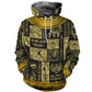 Egyptian Gods Symbols Hoodie For Weekend Adventures Casual Style And Relaxed Comfort