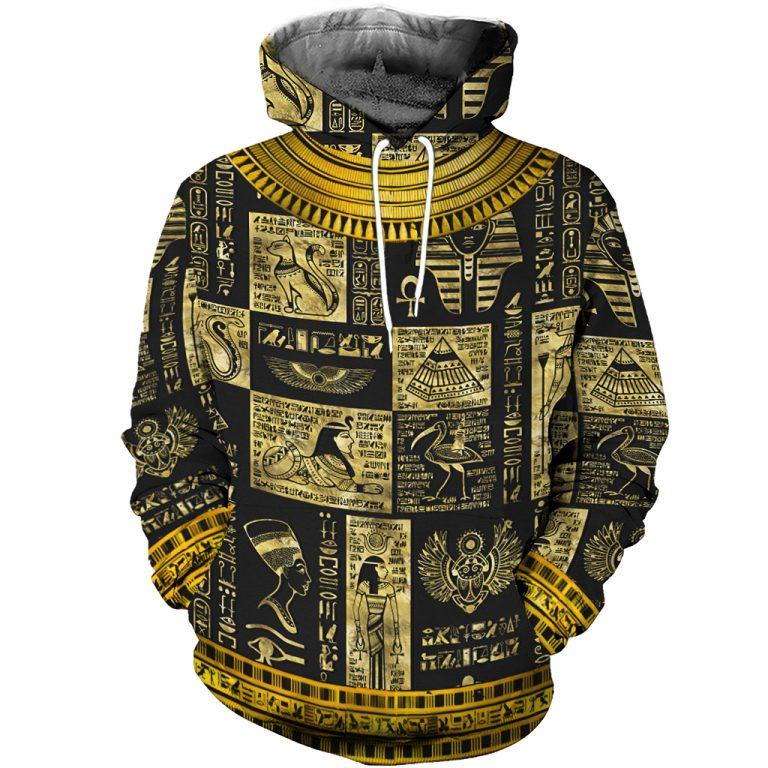 Egyptian Gods Symbols Hoodie For Weekend Adventures Casual Style And Relaxed Comfort