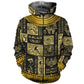 Egyptian Gods Symbols Hoodie For Weekend Adventures Casual Style And Relaxed Comfort
