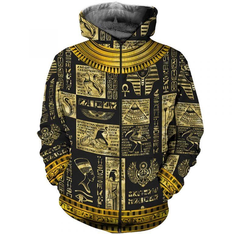 Egyptian Gods Symbols Hoodie For Weekend Adventures Casual Style And Relaxed Comfort