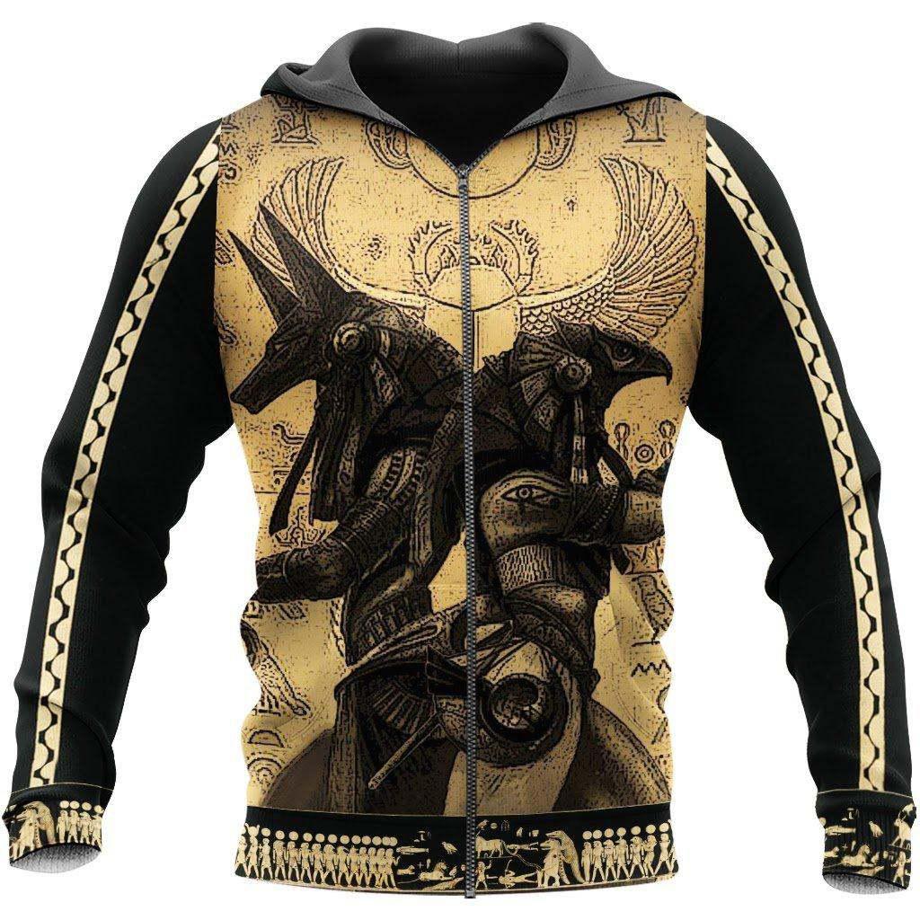 Ancient Anubis Egypt Hoodie For Mythic Artwork Casual Events And Everyday Comfort