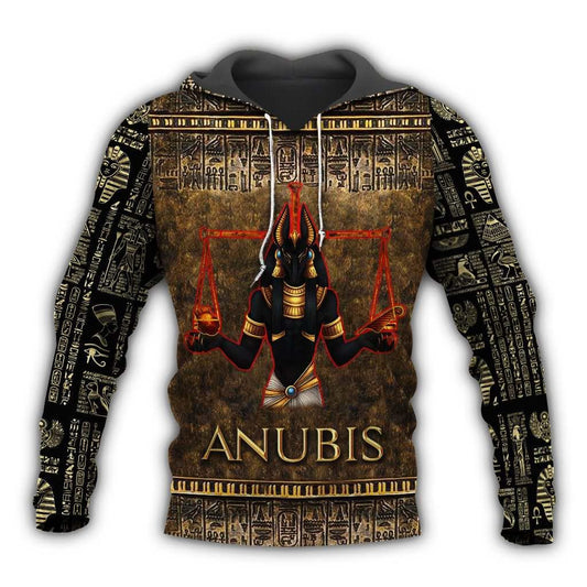 Ancient Egypt Anubis Hoodie For Egyptian Themes Weekend Travel And Comfortable Layering