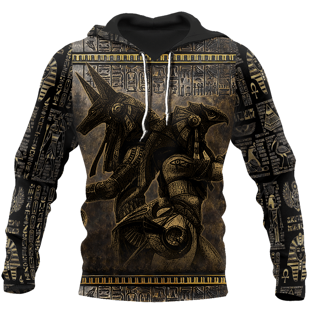 Ancient Anubis Egypt Hoodie For Ancient Art Enthusiasts Daily Wear And Thoughtful Gifts