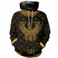 Egyptian Horus God Hoodie For Community Gatherings Seasonal Outings And Relaxed Comfort