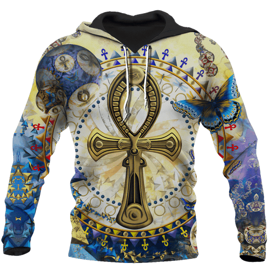 Egyptian Ankh Symbol Hoodie For Travel Days Outdoor Events And Thoughtful Gifts