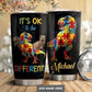 Autism Awareness Dinosaur Personalized 20 Oz Tumbler For Coffee Travel And Daily Drinks