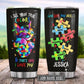 Autism Awareness I See Your True Colors Personalized 20 Oz Tumbler For Coffee Travel And Daily Drinks