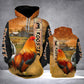 Orange Rooster Color Hoodie For Farmhouse Inspired Outfits Weekend Travel And Thoughtful Gifts