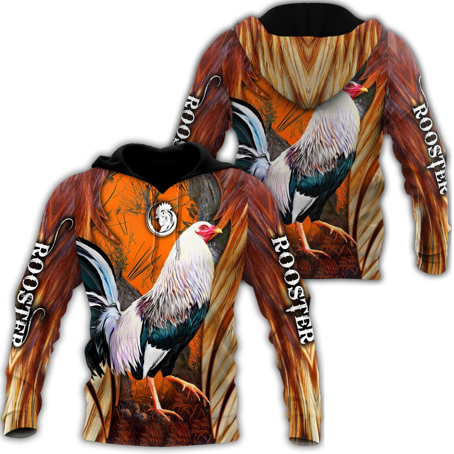 Expressive Rooster Hoodie For Rural Lifestyle Outings Weekend Adventures And Thoughtful Gifting