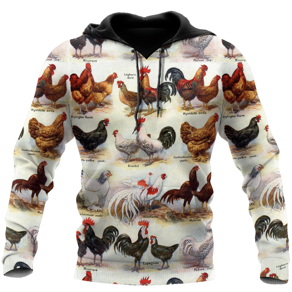 Distinctive Rooster Hoodie For Country Events Daily Outfits And Relaxed Streetwear