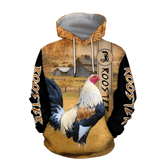 Classic Rooster Hoodie For Rustic Adventures Seasonal Travel And Gift Giving