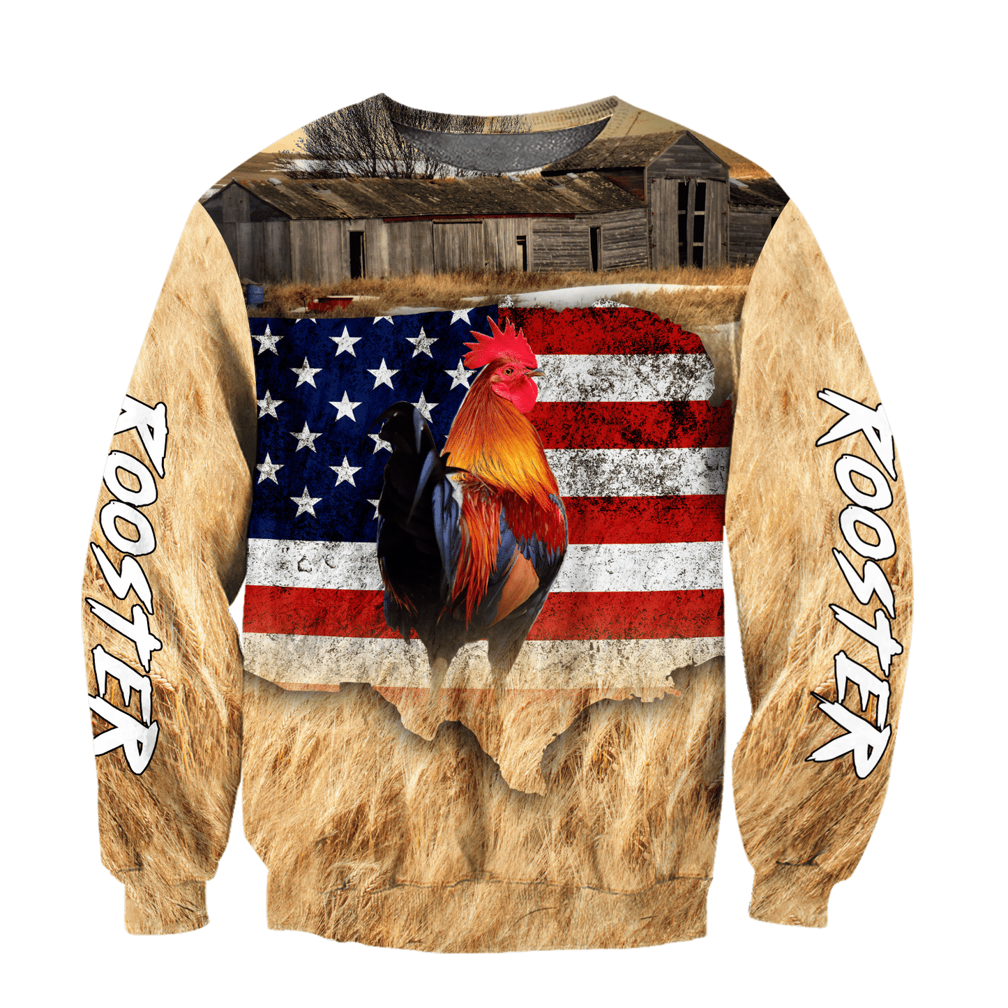 Vibrant Rooster Hoodie For Country Enthusiasts Outdoor Activities And Gifting