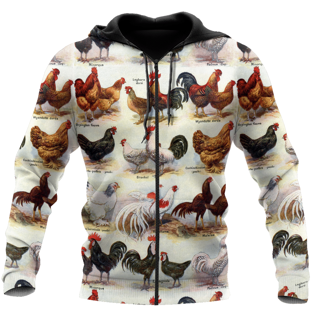 Distinctive Rooster Hoodie For Country Events Daily Outfits And Relaxed Streetwear