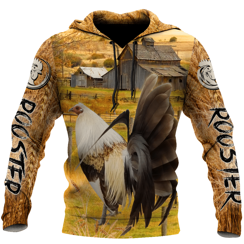 Bold Rooster Hoodie For Farmhouse Inspired Outfits Weekend Travel And Thoughtful Gifts