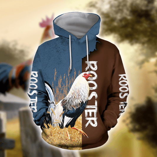 Statement Rooster Hoodie For Country Lifestyle Events Everyday Wear And Comfort