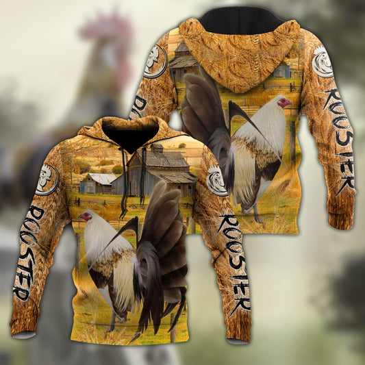 Bold Rooster Hoodie For Farmhouse Inspired Outfits Weekend Travel And Thoughtful Gifts
