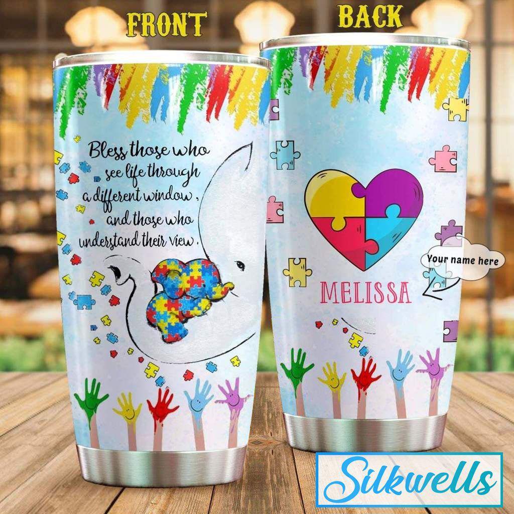 Autism Bless Those Who Personalized 20 Oz Tumbler For Coffee Travel And Daily Drinks