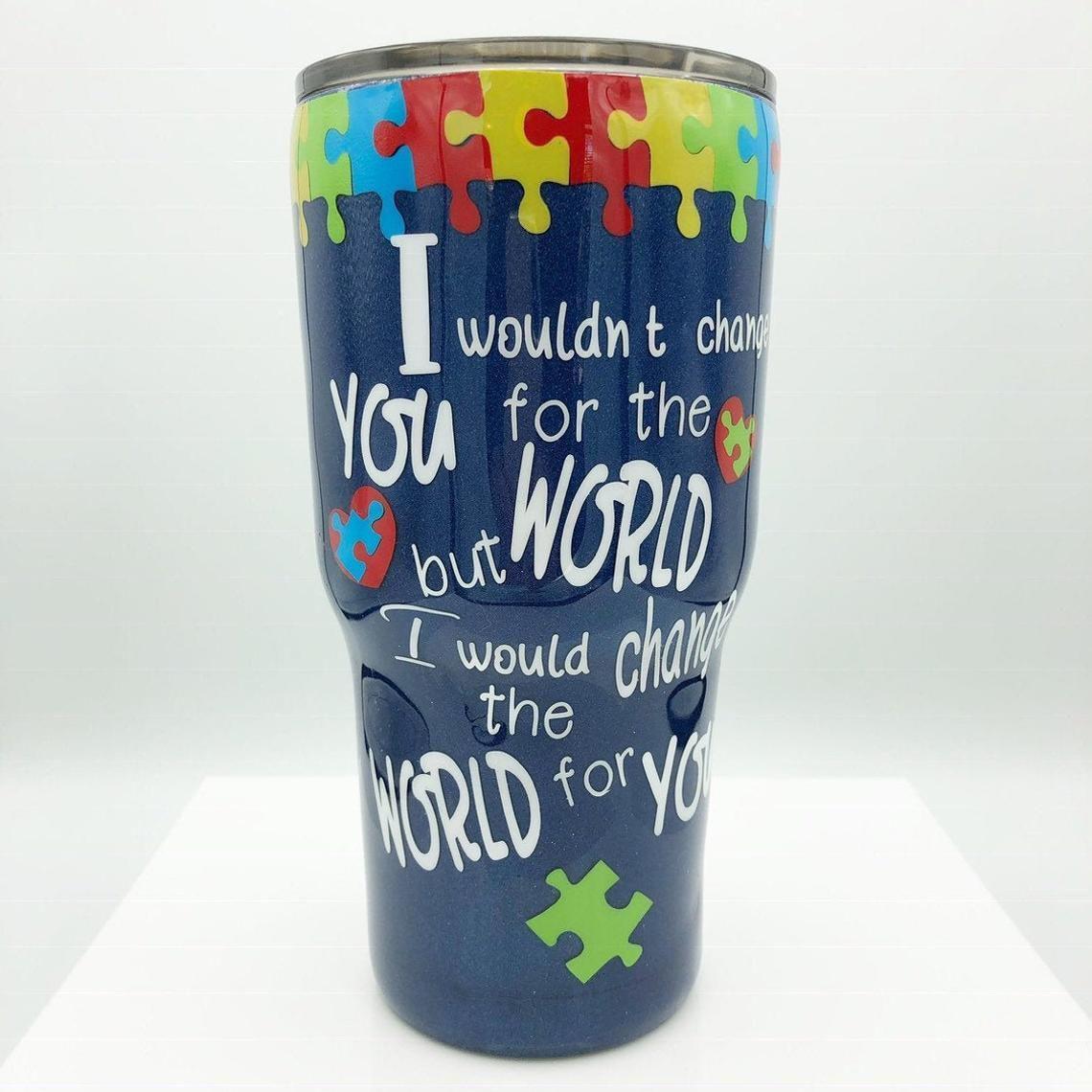 Autism Acceptance 20 Oz Tumbler For Coffee Travel And Daily Drinks