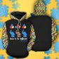 Dare Different Autism Hoodie For Community Outreach Casual Travel And Meaningful Wear