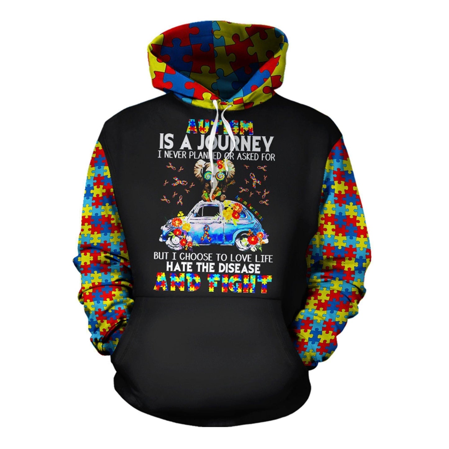Autism Journey Hoodie For Awareness Walks Community Events And Relaxed Outfits