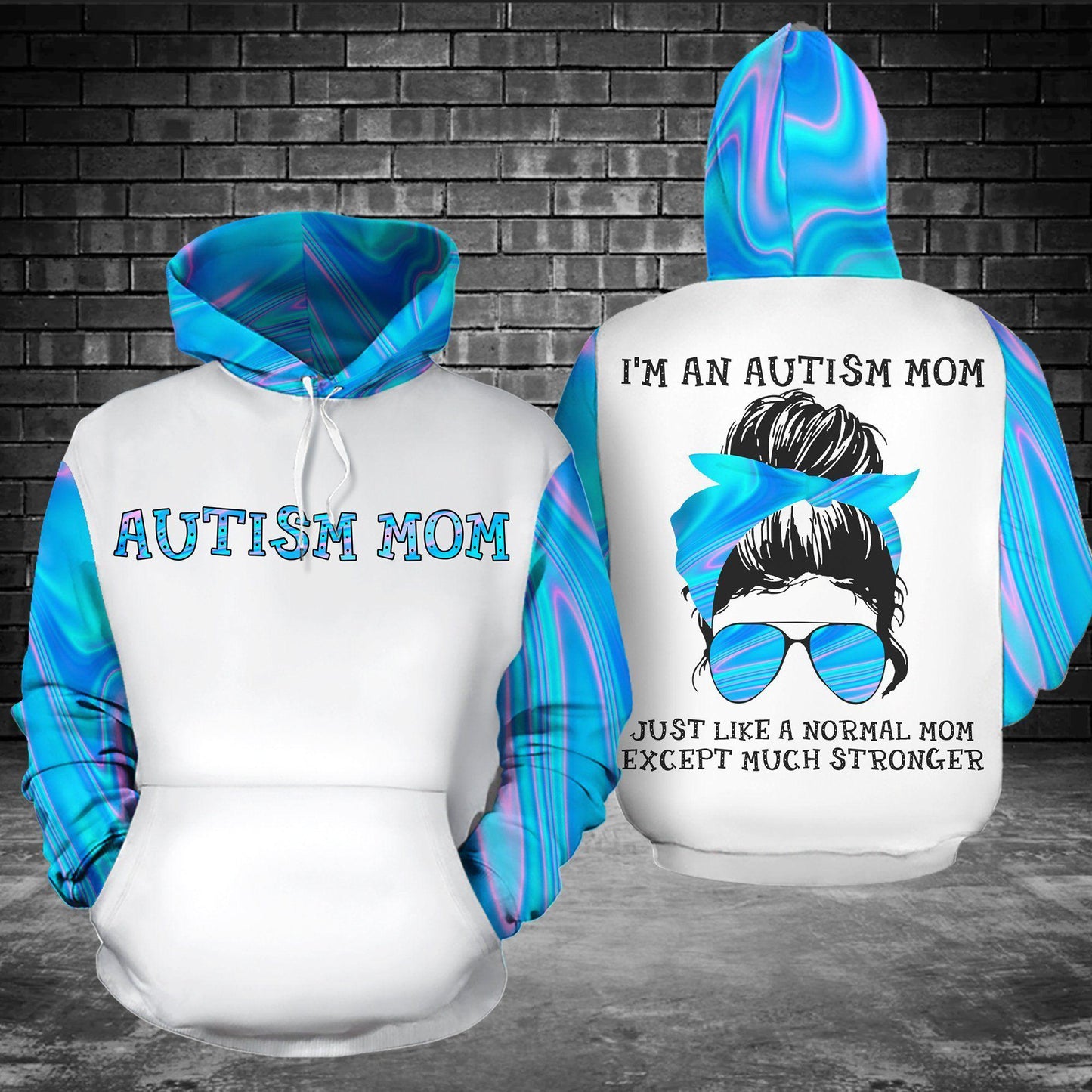 Strong Autism Mom Hoodie For Supportive Everyday Style Seasonal Events And Gifting