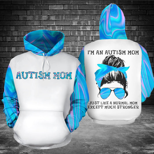 Strong Autism Mom Hoodie For Supportive Everyday Style Seasonal Events And Gifting