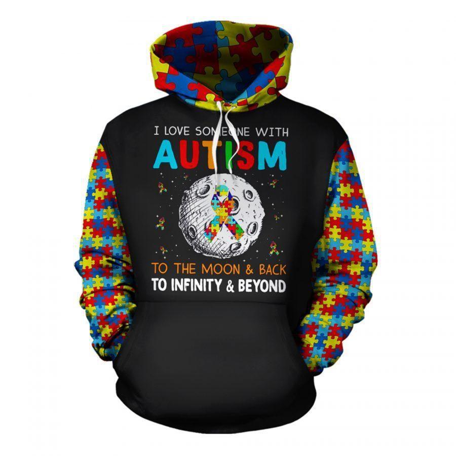 Love Someone Autism Hoodie For Community Outreach Casual Travel And Meaningful Wear