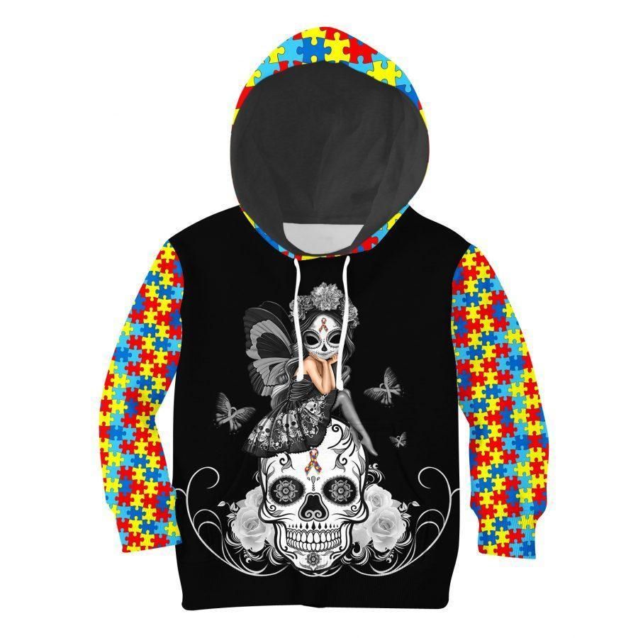 Autism Flag Awareness Hoodie For Support Events Everyday Outfits And Positive Expression