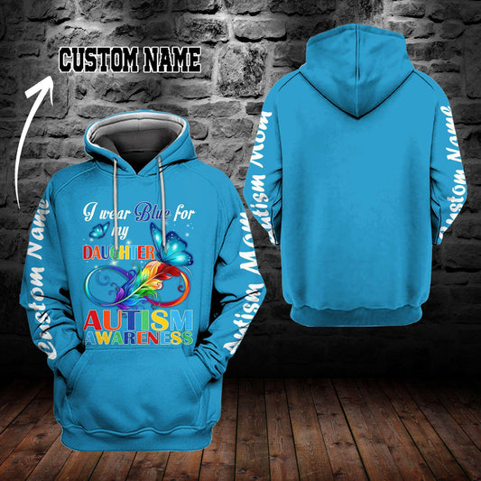 Blue Autism Wear Awareness Hoodie For Community Gatherings Casual Wear And Meaningful Support