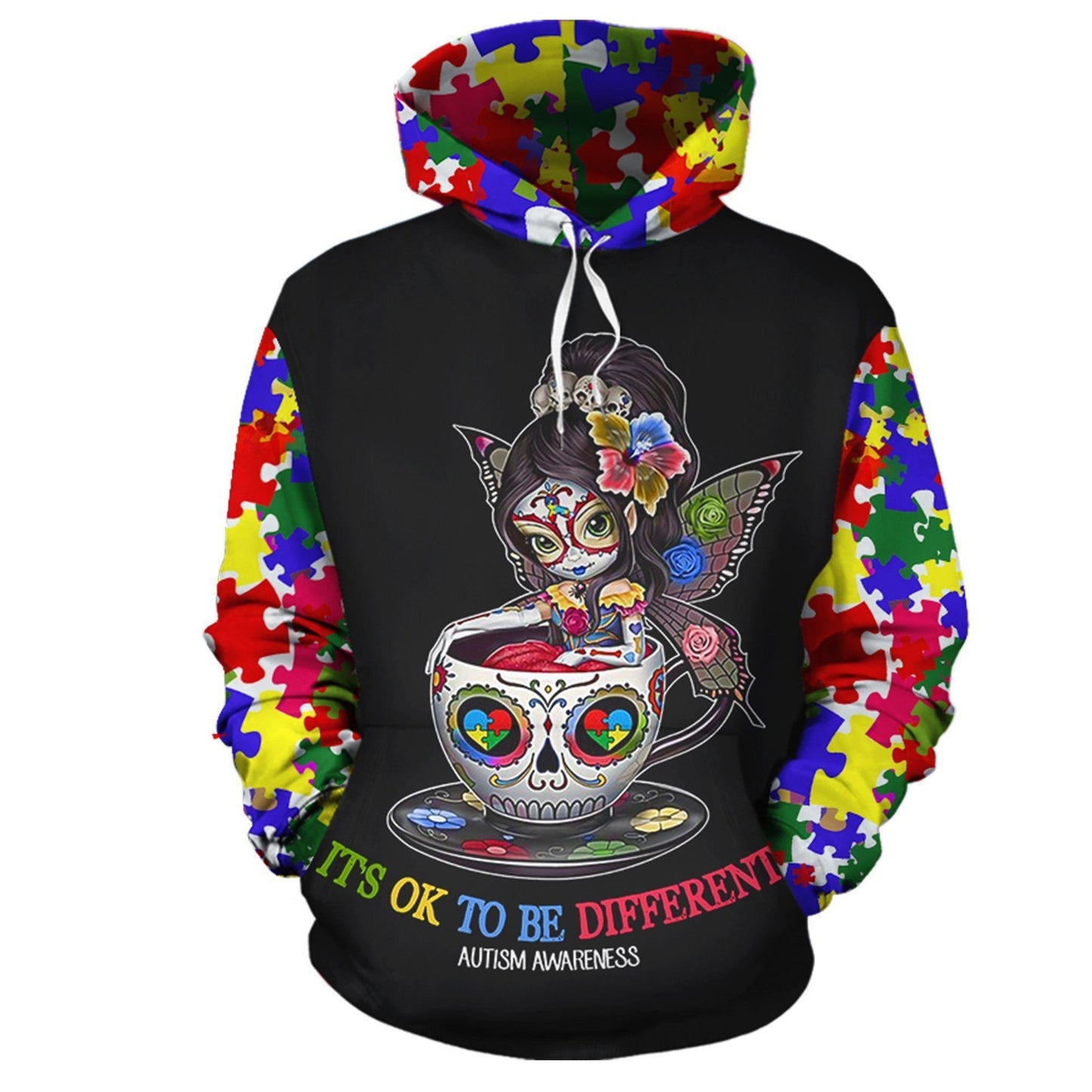 Teacup Girl Autism Hoodie For Awareness Campaigns Comfortable Wear And Supportive Gifting