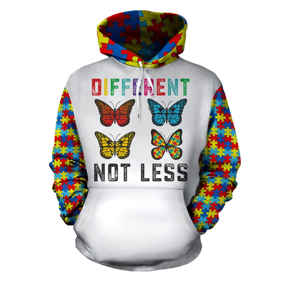Autism Different Not Less Hoodie For Awareness Walks Community Events And Relaxed Outfits