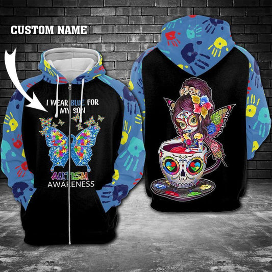 Blue Autism Awareness Hoodie For Advocacy Activities Daily Wear And Encouraging Messages