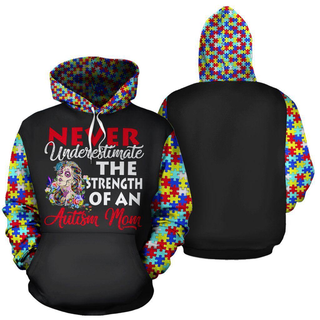 Autism Ribbon Hoodie For Advocacy Activities Daily Wear And Encouraging Messages